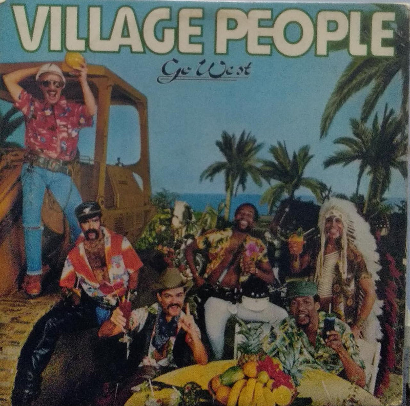 "Village People Go West" — LP vinyl record cover