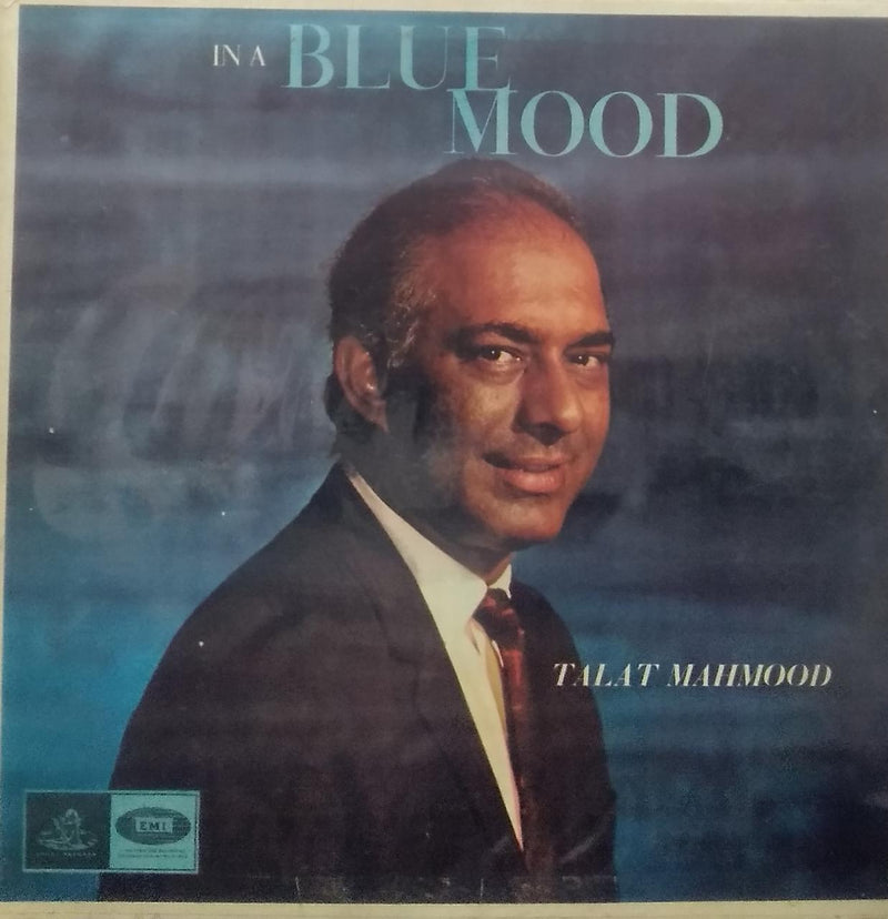 "In A Blue Mood Talat Mahmood" Hindustani — LP vinyl record cover
