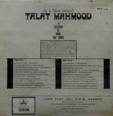 "IN A BLUE MOOD TALAT MAHMOOD" Hindustani vinyl LP