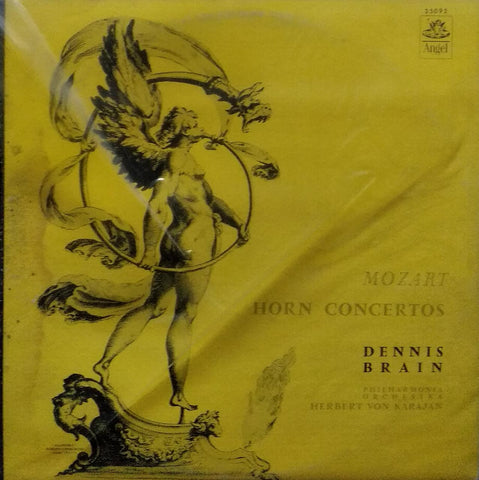 "MOZART HORN CONCERTOS DENNIS BRAIN" English vinyl LP