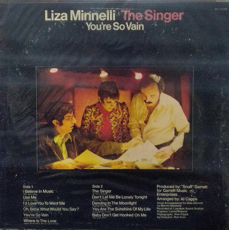 "Liza Minnelli The Singer" — LP vinyl record cover