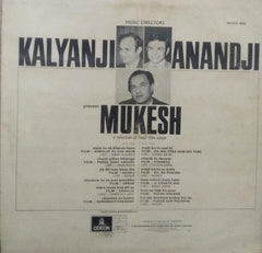 "KALYANJI ANANDJI MUKESH" Hindi vinyl LP