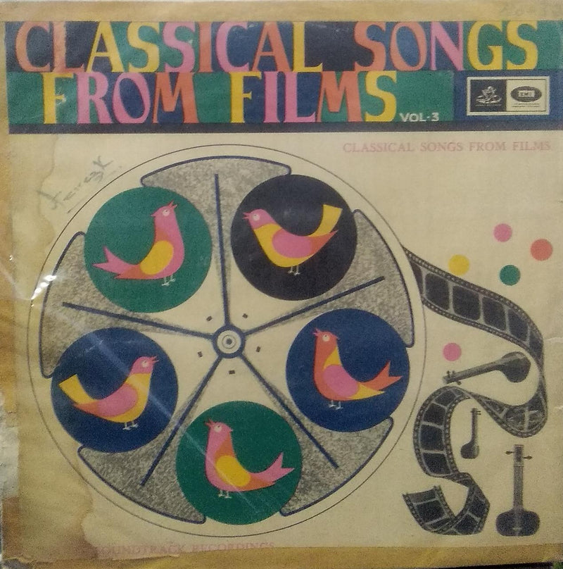 "Classical Songs From Films Vol.3" — Indian classical LP vinyl record cover