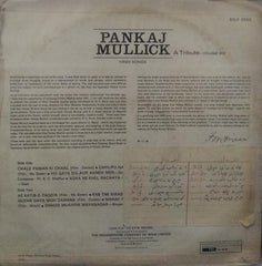 "PANKAJ MULLICK" Hindi vinyl LP