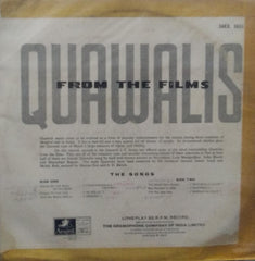 "QAWALIS FROM THE FILMS" Hindi vinyl LP