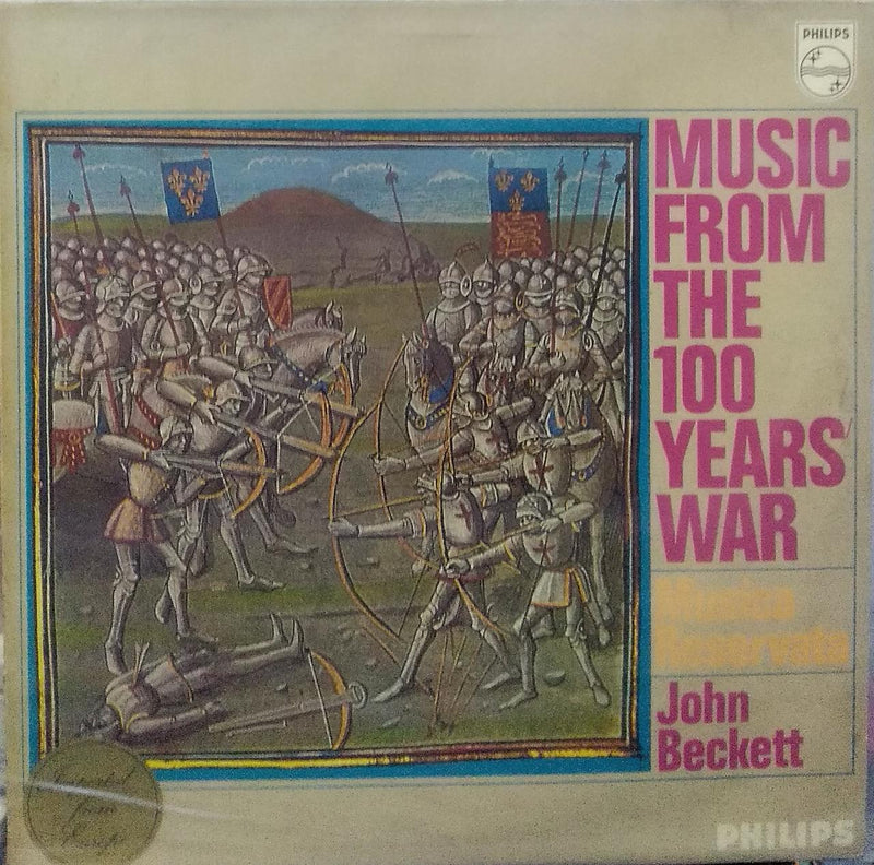 "Music From The 100 Years War John Beckett" — LP vinyl record cover