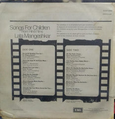 "SONGS FOR CHILDREN FROM HINDI FILMS LATA MANGESHKAR" Hindi vinyl LP