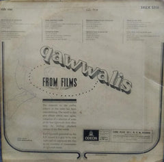 "QAWWALIS FROM FILMS" Hindi vinyl LP