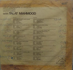 "ENCHANTING HOUR WITH TALAT MAHMOOD" English vinyl LP