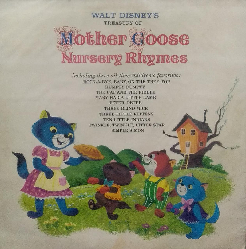 "Walt Disney'S Treasury Of Mother Goose Nursery Rhymes" — Bollywood LP vinyl record cover