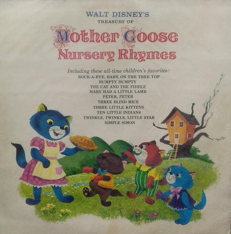 "WALT DISNEY'S TREASURY OF MOTHER GOOSE NURSERY RHYMES" English vinyl LP