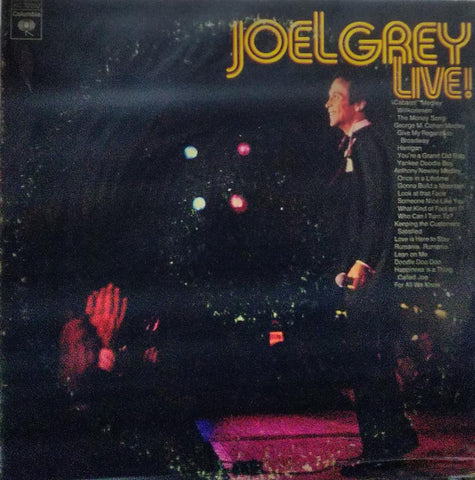 "JOEL GREY LIVE!" English vinyl LP
