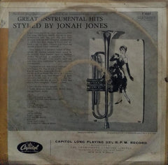 "GREAT INSTRUMENTAL HITS STYLED BY JONAH JONES" English vinyl LP