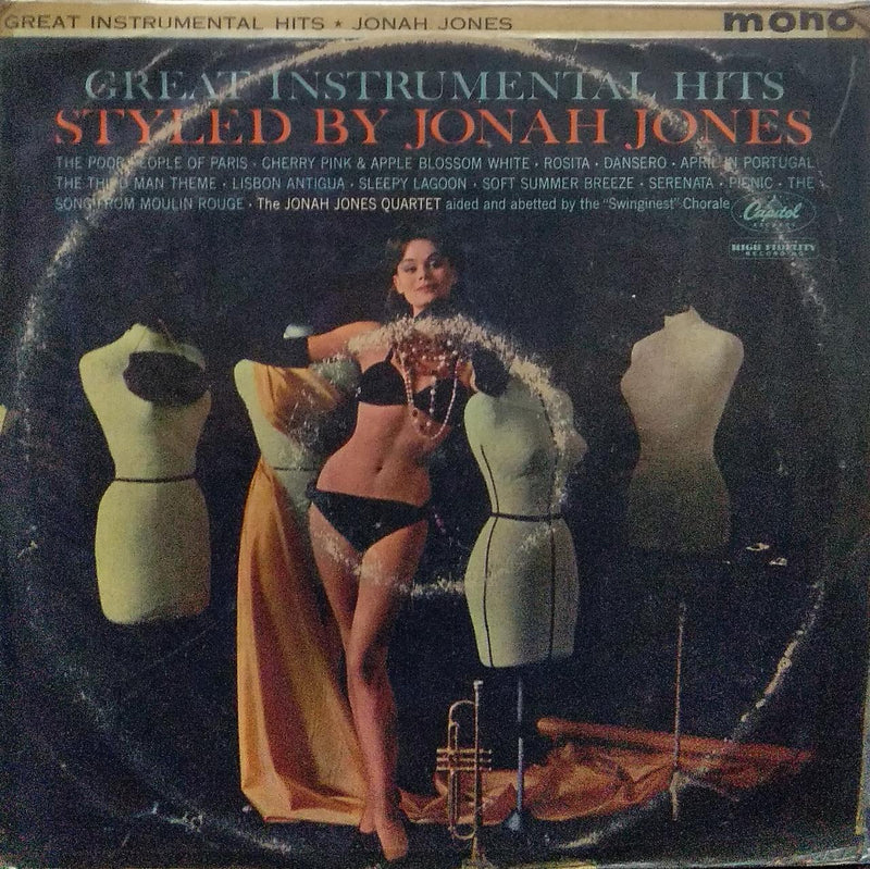 "Great Instrumental Hits Styled By Jonah Jones" — instrumental LP vinyl record cover