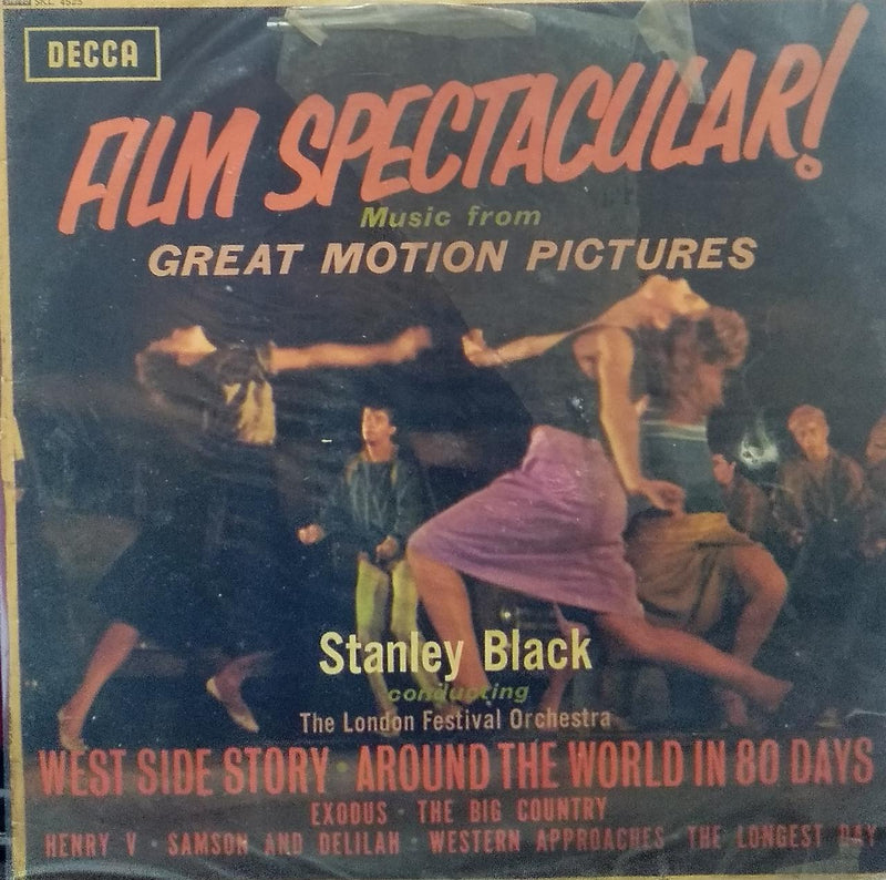 "Alm Spectacular! Stanley Black Conducting The London Festival Orchestra" — LP vinyl record cover