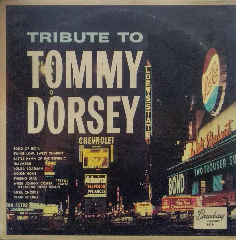 "Tribute To Tommy Dorsey" — LP vinyl record cover