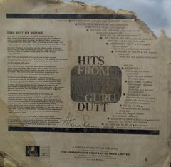 "HITS FROM GURU DUTT" Hindi vinyl LP