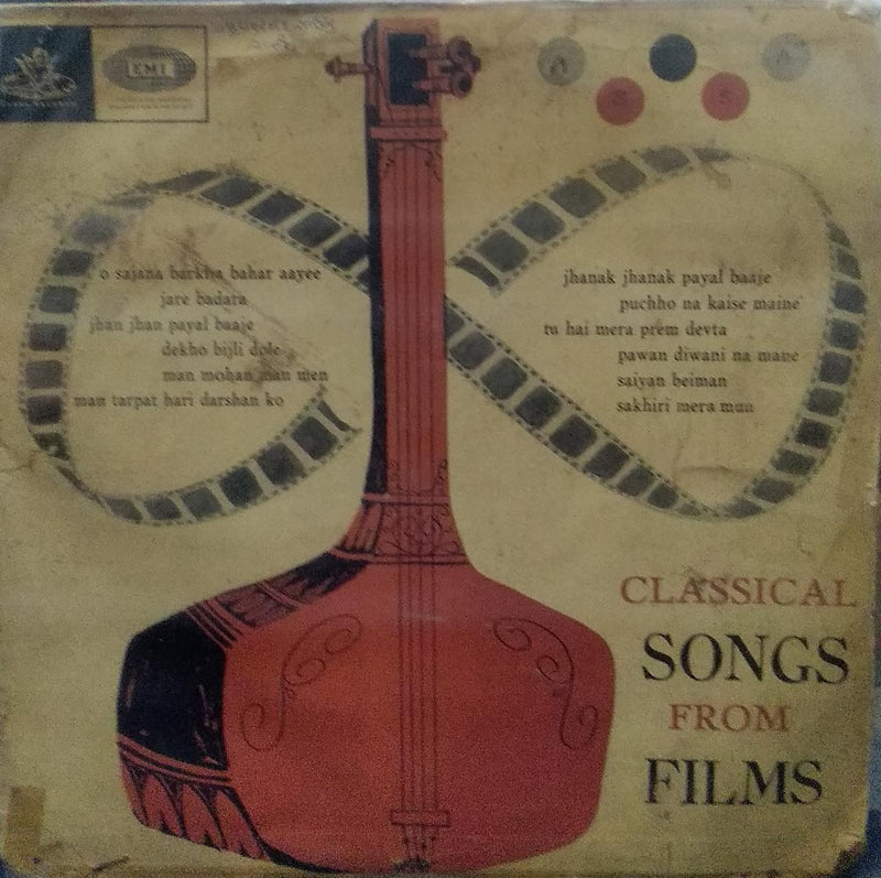 "Classical Songs From Films" — Indian classical LP vinyl record cover