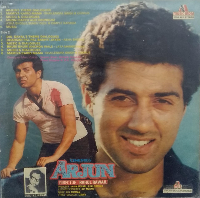 "Arjun" — Bollywood LP vinyl record cover