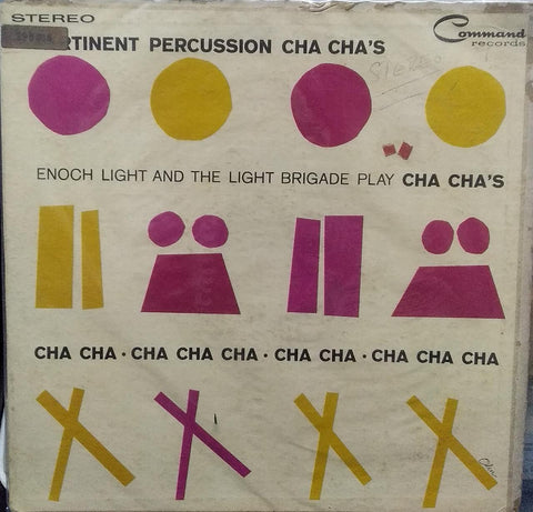 "PERTINENT PERCUSSION CHA CHA'S" English vinyl LP