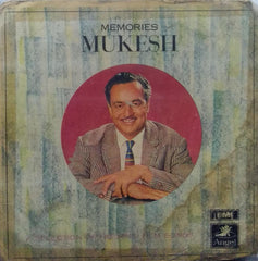 "MEMORIES....MUKESH A SELECTION OF HIS HINDI FILM SONGS" Hindi vinyl LP