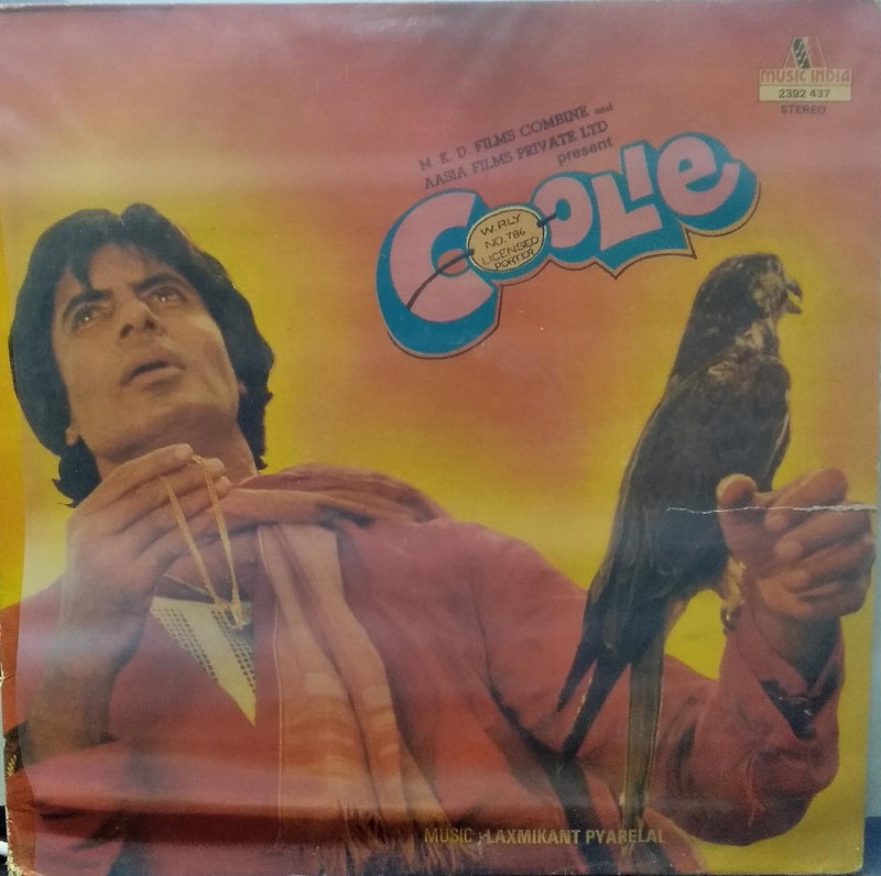 "Coolie" — Bollywood LP vinyl record cover
